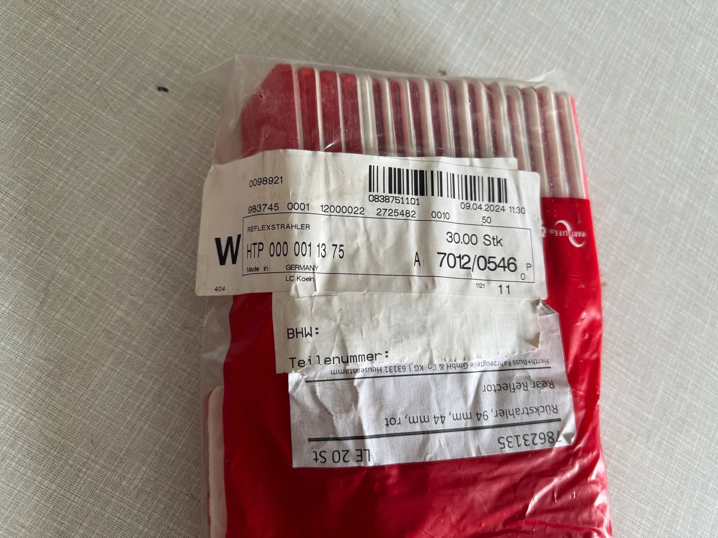 Original Herth+Buss Fahrzeugteile GmbH & Co. KG Rückstrahler 78623135 NEU