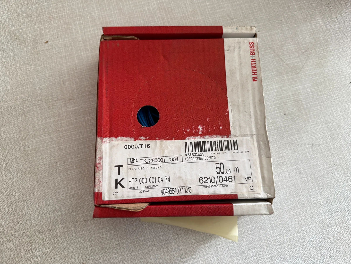 Original Herth+Buss Fahrzeugteile GmbH & Co. KG Elektrokabel 50m 51275106006 NEU
