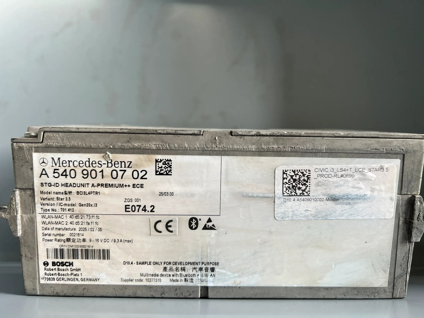 Original Mercedes Benz Steuergerät Head Unit A5409010702 NEU