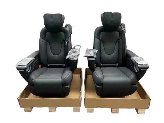 Mercedes Benz V-Klasse/Vito W447/W448 Kopfstütze LUXUS SITZ Schwarz NAPPA LEDER