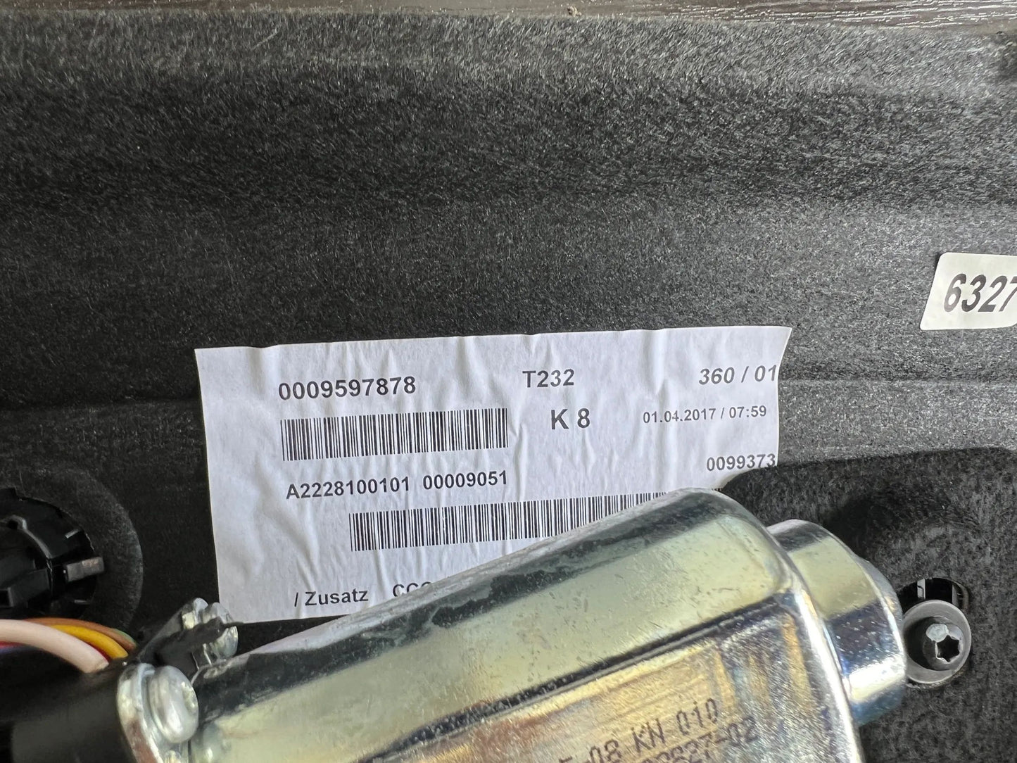 Mercedes-Benz S-Klasse W222 Abdeckung Heckablage Hutablage vorn BURMESTER NEU