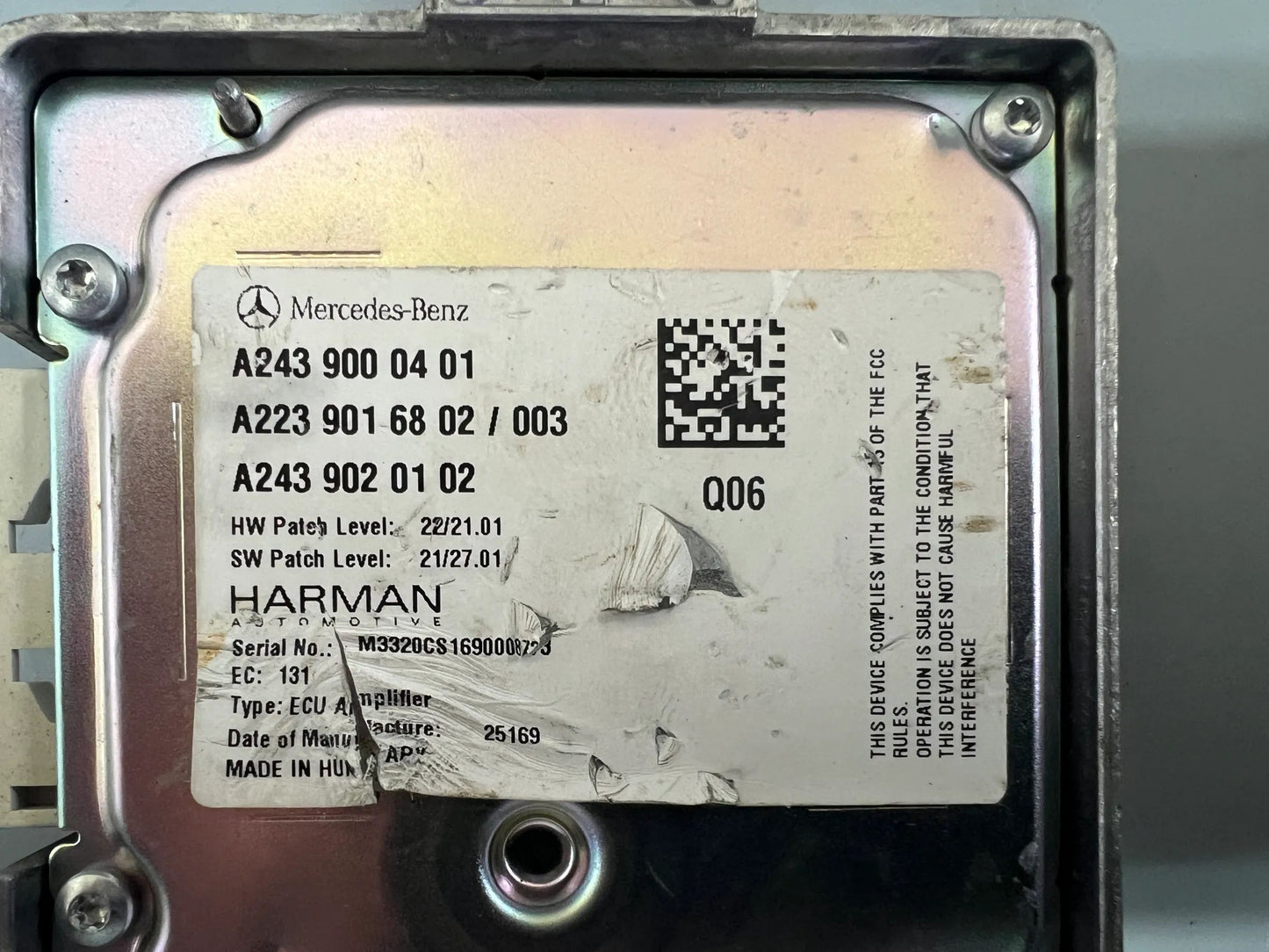 Original Mercedes Benz Steuergerät Soundgenerator hinten A2439000401 NEU