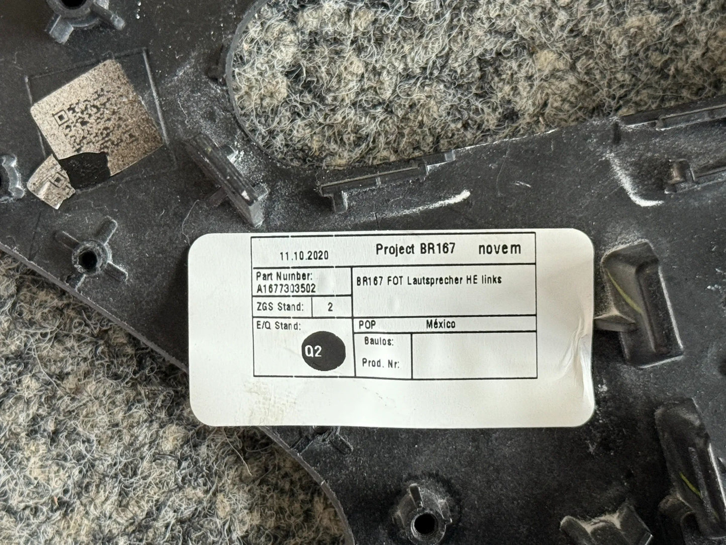 Mercedes Benz X167 GLS Zierleiste Türverkleidung HOLZ LINKS A1677303502 NEU