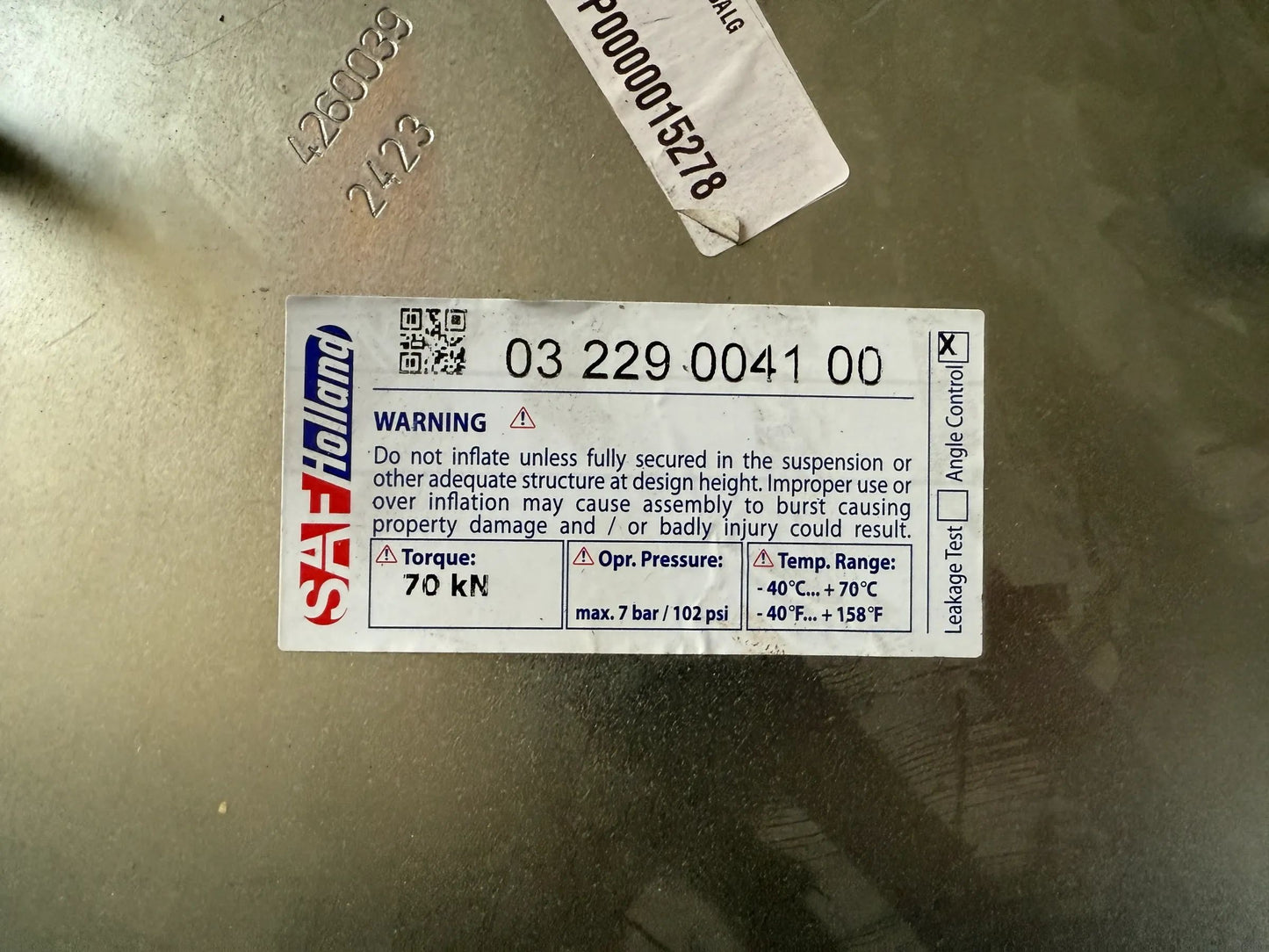 Original SAF-HOLLAND SE LUFTFEDERBALG 03229004100 NEU