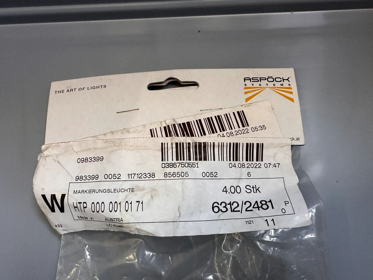 Original PROPLAST Fahrzeugbeleuchtung GmbH Schlussleuchte 31780401 NEU