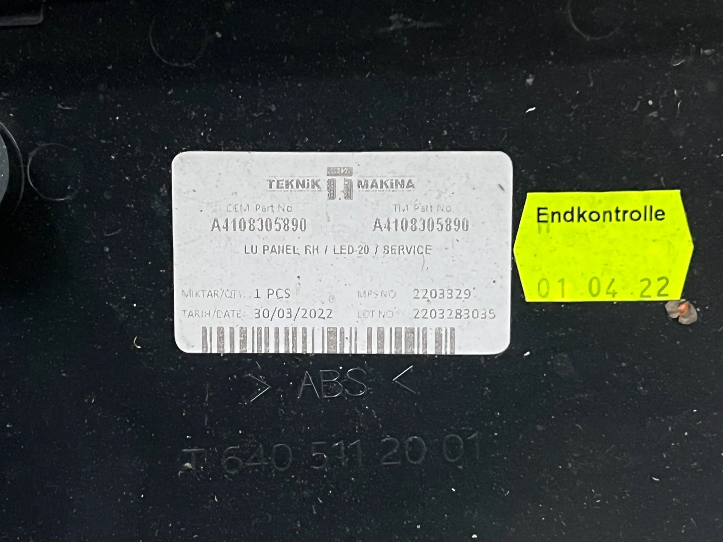 Original Mercedes-Benz Licht RH A4108305890 NEU