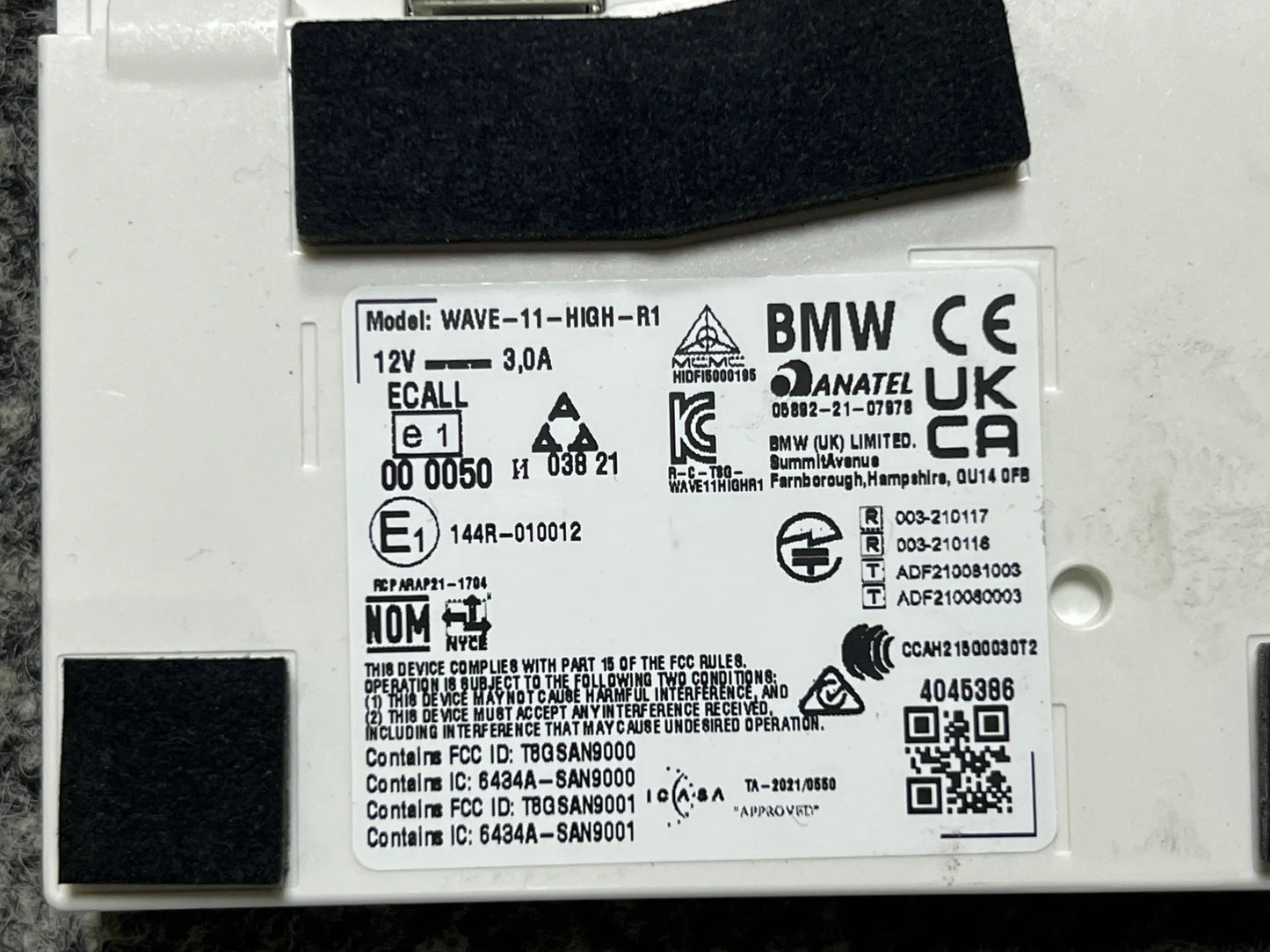 Original BMW Steuergerät für die Telematik-Antenne 5A698D1 84105A698D1 NEU