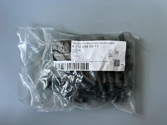 25 X Original Mercedes-Benz Schrauben A1120380071 NEU