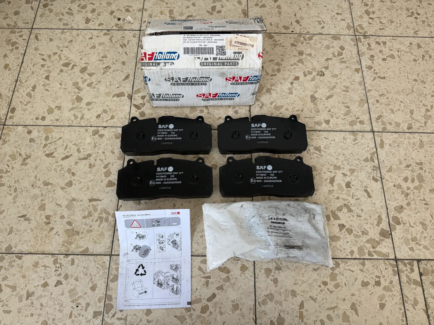 Original SAF BREMSBELAG REPARATURSATZ- SBS2220H0 - 03307303002 NEU