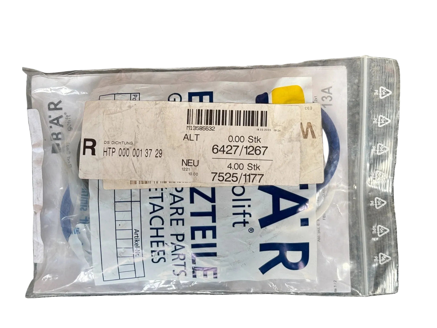 Original BÄR Cargolift Dichtsatz für Ez 60-285 200002939 NEU