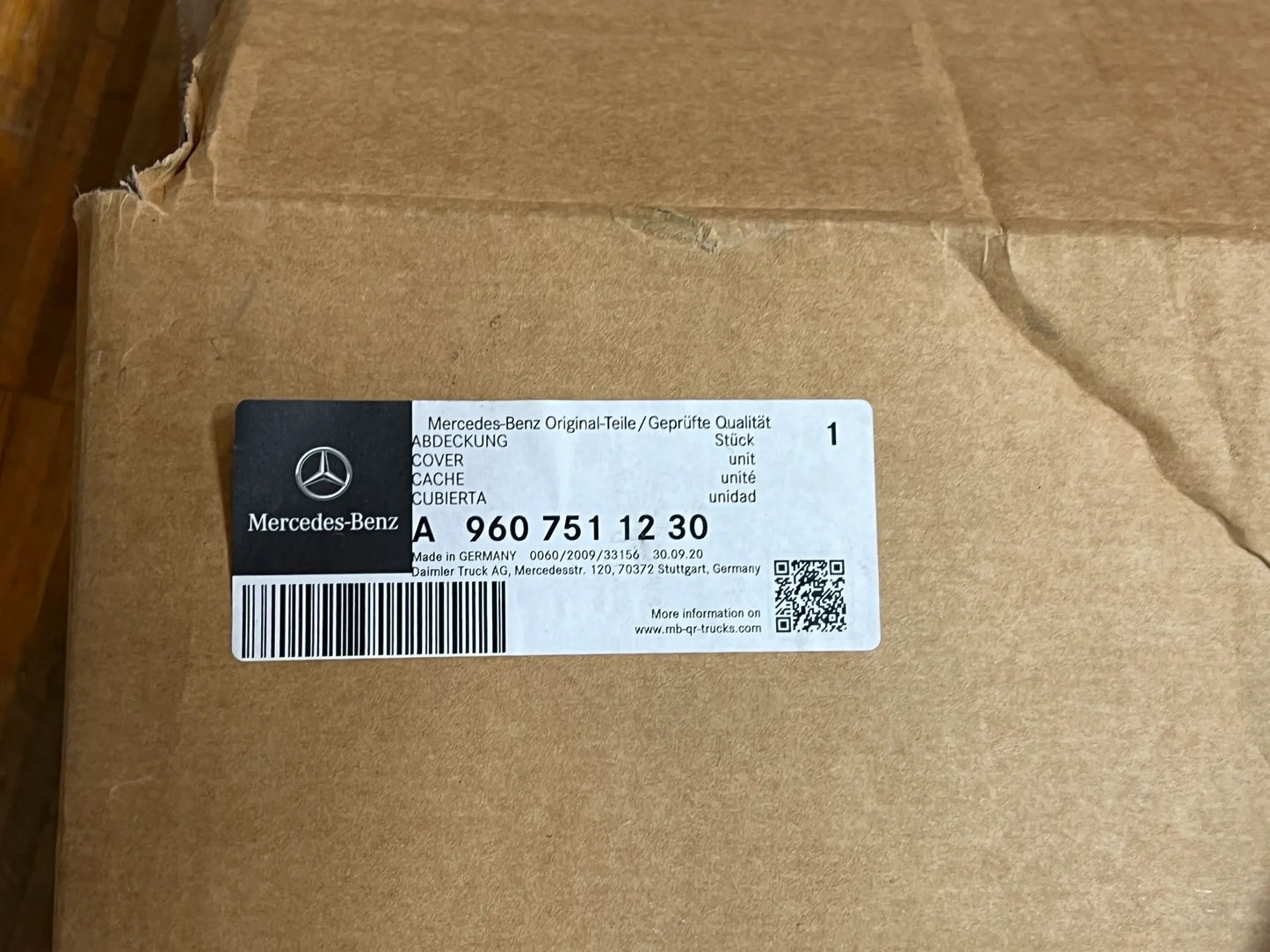 Original Mercedes-Benz Abdeckung A9607511230 NEU