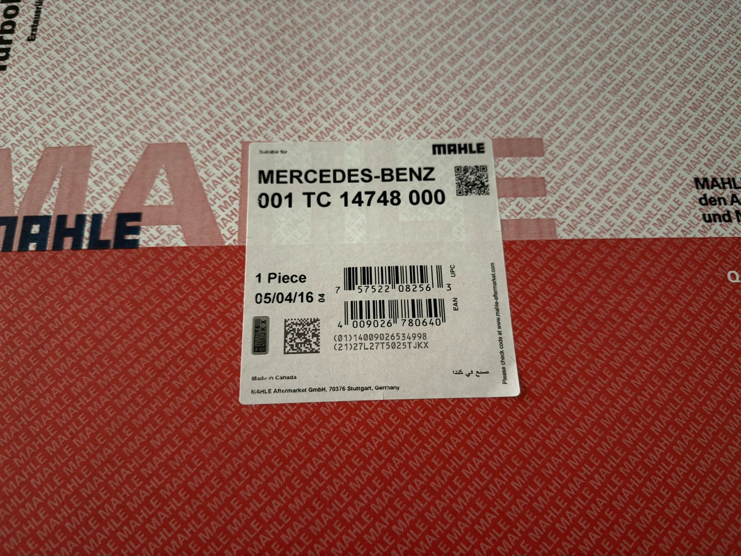 Original Mahle Mercedes Benz Turbolader 001TC14748000 NEU