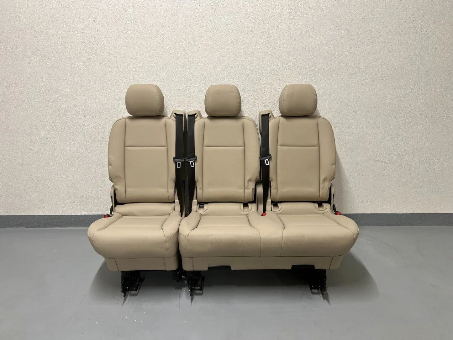 ORIGINAL Mercedes Benz W447 Vito/V-Klasse 3er Sitzbank Kunstleder Beige