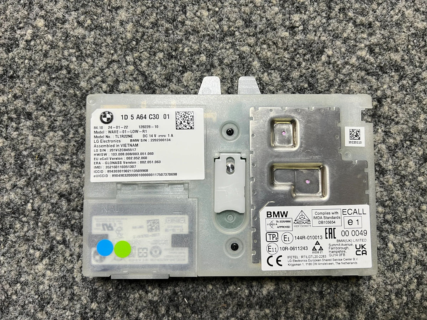 Original BMW Steuergerät für die Telematik-Antenne 5A64C30 NEU