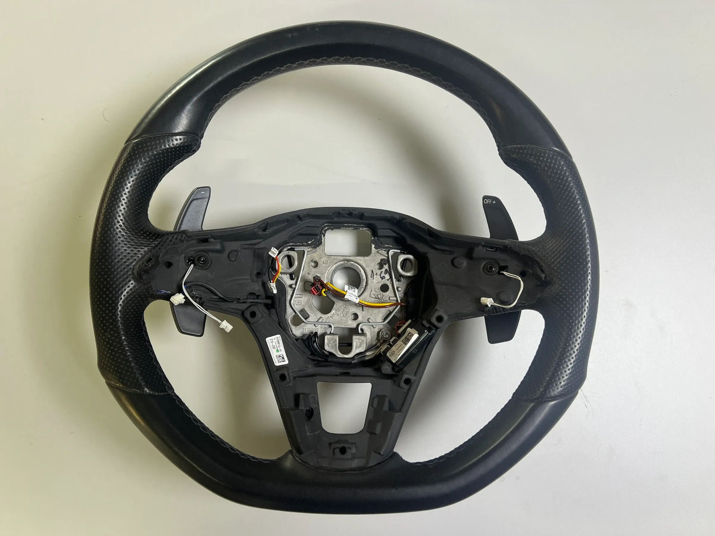 VW Golf 8 GTI VIII 5H Lederlenkrad Schaltwippen Beheizbar 5H0959542J Schwarz/Bla