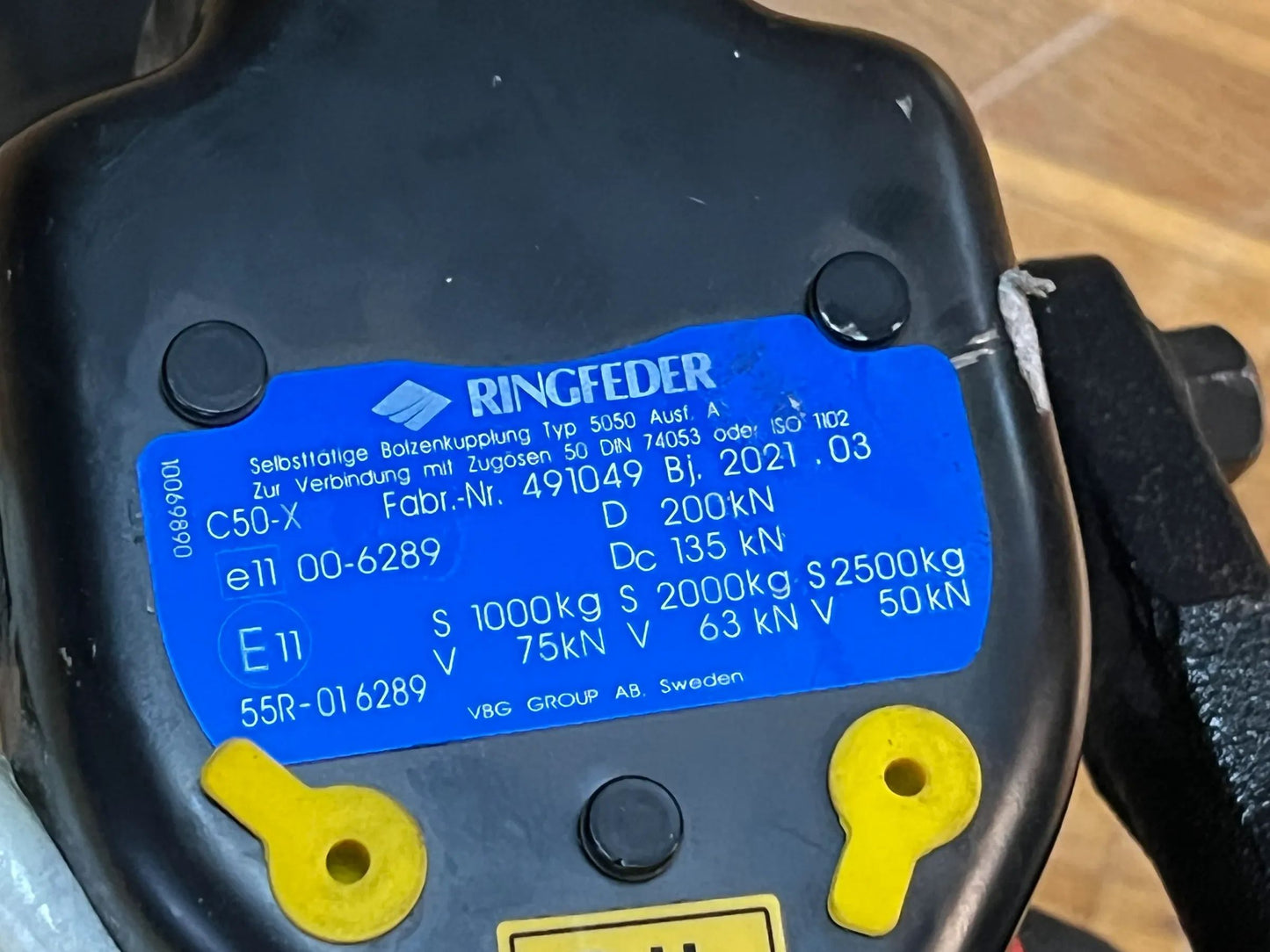 ORIGINAL Ringfeder Anhängekupplung - TYP 5050A NEU