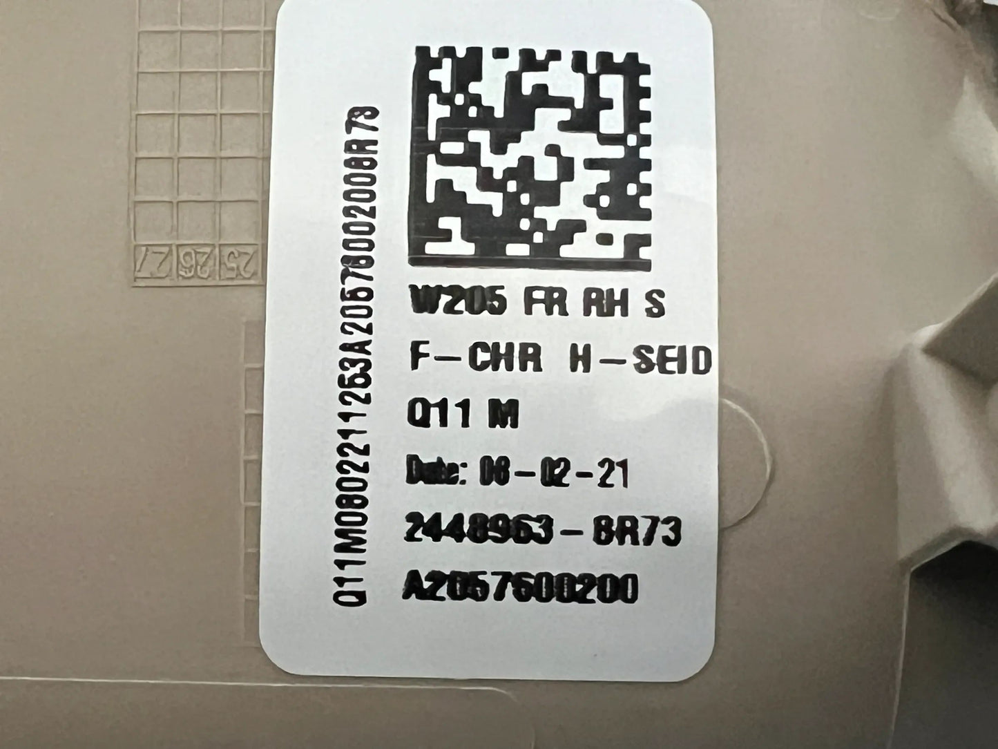 Original Mercedes-Benz Innenbetätigung/Türgriff Vorne rechts A2057600200 NEU