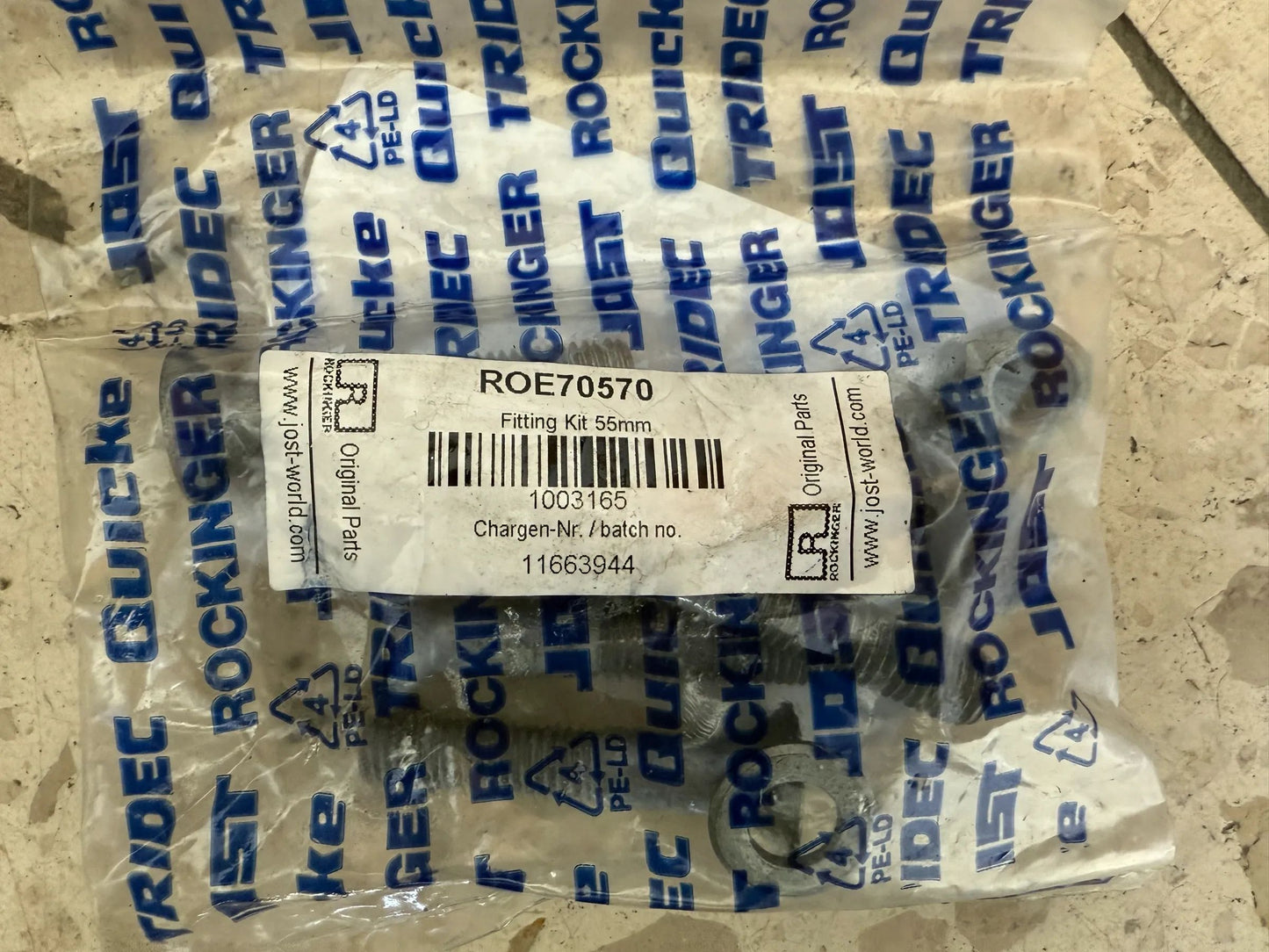 Original JOST ROCKINGER Bef. Basisplatte Variobloc L: 55mm - ROE70570 NEU
