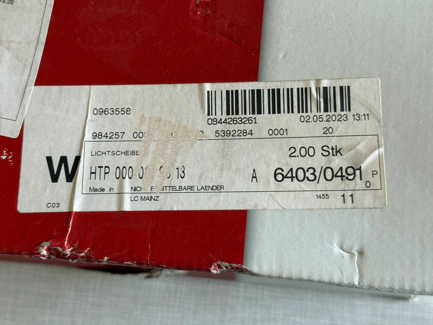 Original Herth+Buss Fahrzeugteile GmbH & Co. KG Rücklichtglas 83832017 NEU