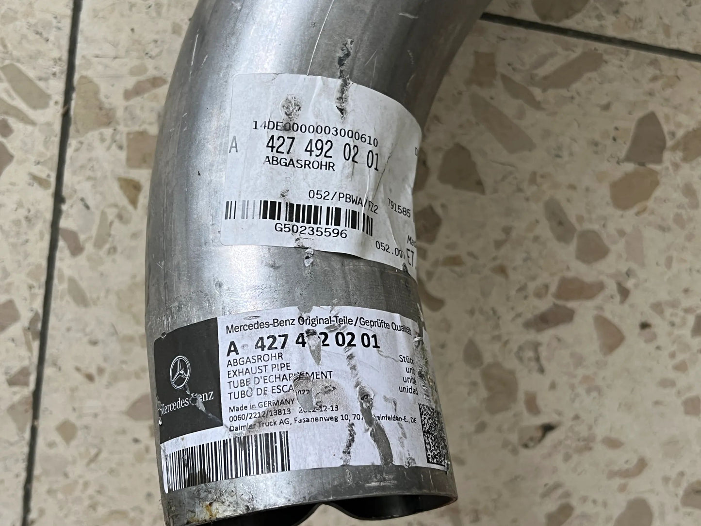Original Mercedes-Benz Abgasrohr A4274920201 NEU