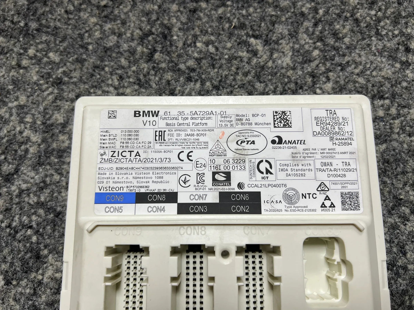 Original BMW Steuergerät Basic Computing Platform BCP 61355A729A1 5A729A1 NEU