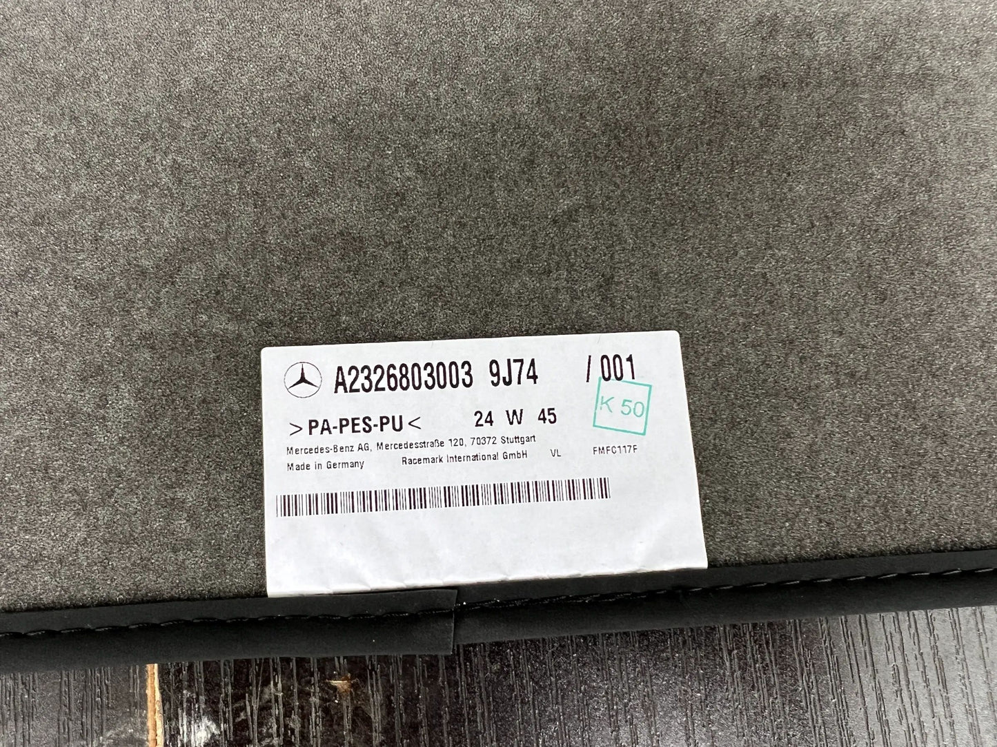 Original Mercedes-Benz SL 63 AMG W232 AMG-Fußmatten VL+VR A2326802703 NEU