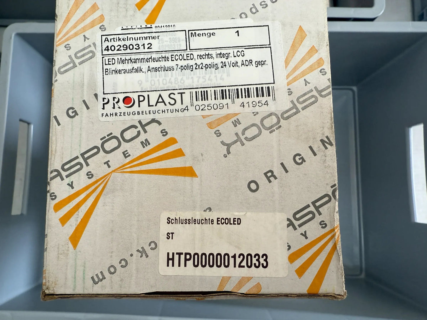 Original PROPLAST Fahrzeugbeleuchtung GmbH Heckleuchte Rechts 40290312 NEU