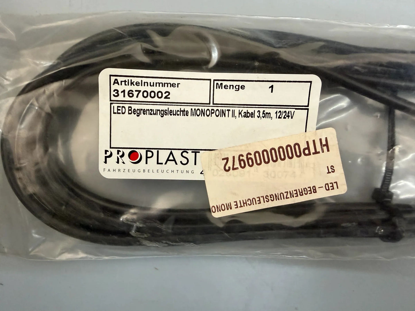 PROPLAST Fahrzeugbeleuchtung GmbH Positionsleuchte MONOPOINT II 31670002 NEU