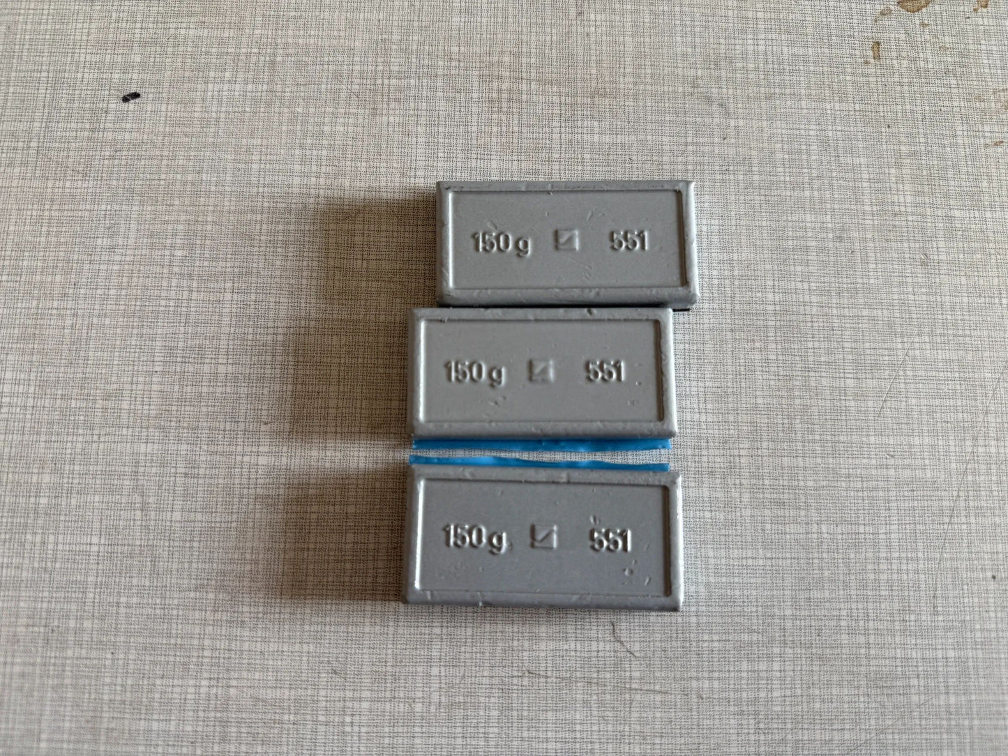 Original WEGMANN automotive GmbH Klebegewicht  Typ 551, 150 g, Blei, Silber 10st