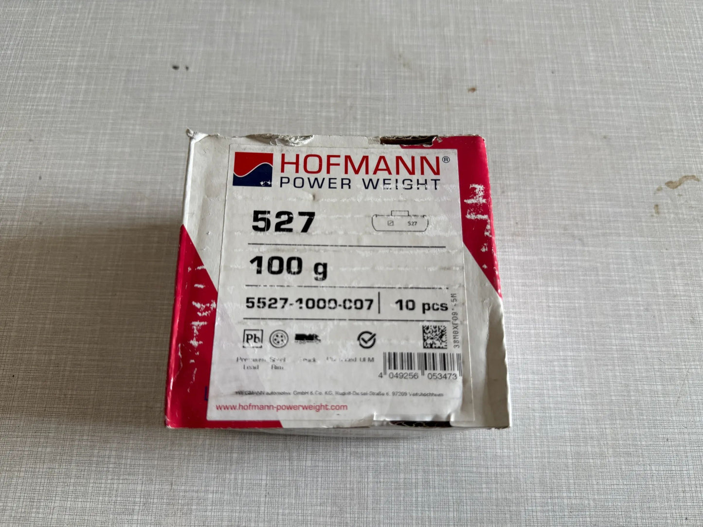 Original WEGMANN automotive GmbH Schlaggewicht Typ 527, 100g, Blei, grau 10st