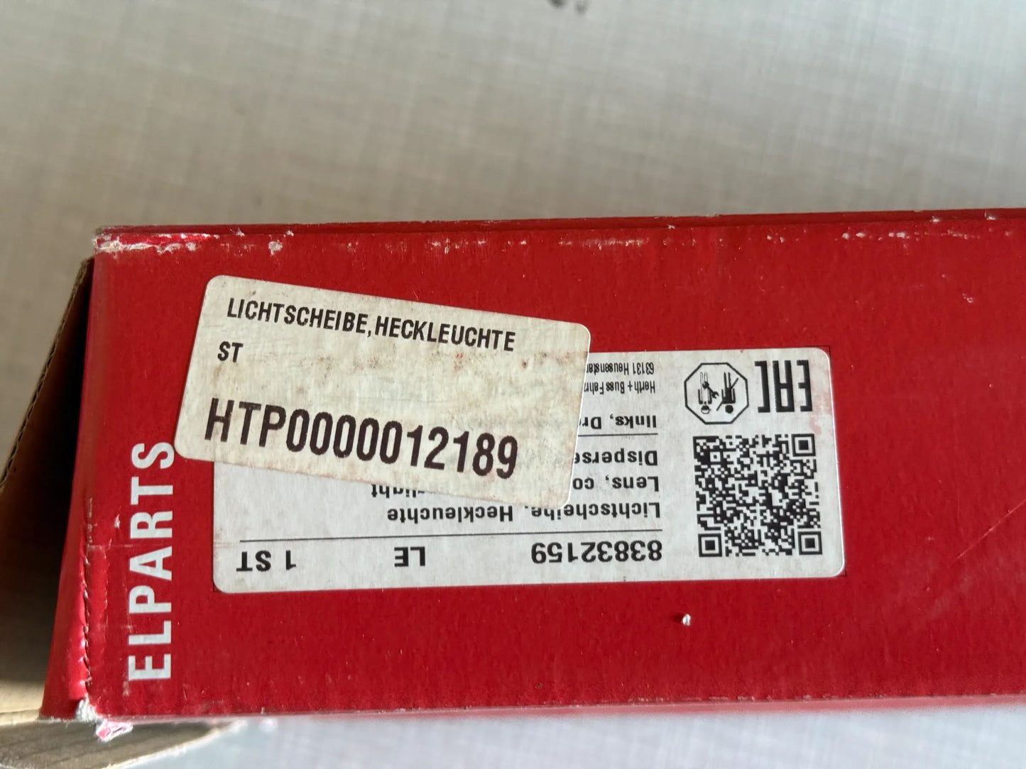 Original Herth+Buss Fahrzeugteile GmbH & Co. KG Rücklichtglas 83832159 NEU