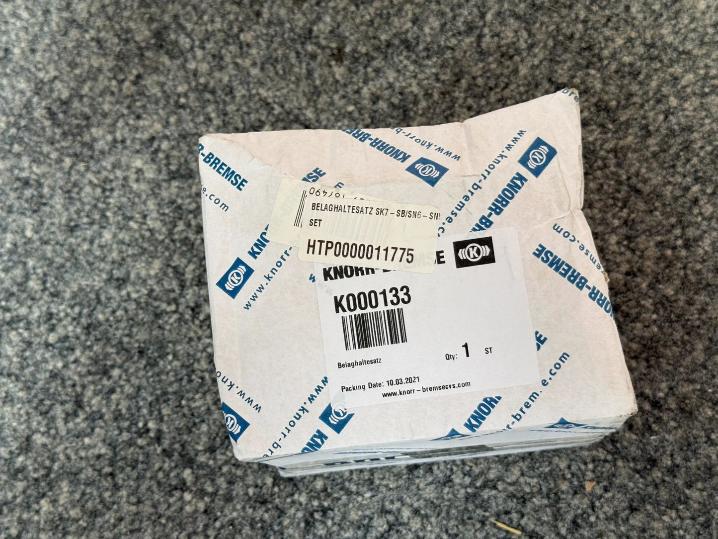 Original KNORR-BREMSE Belaghaltesatz K000133 NEU