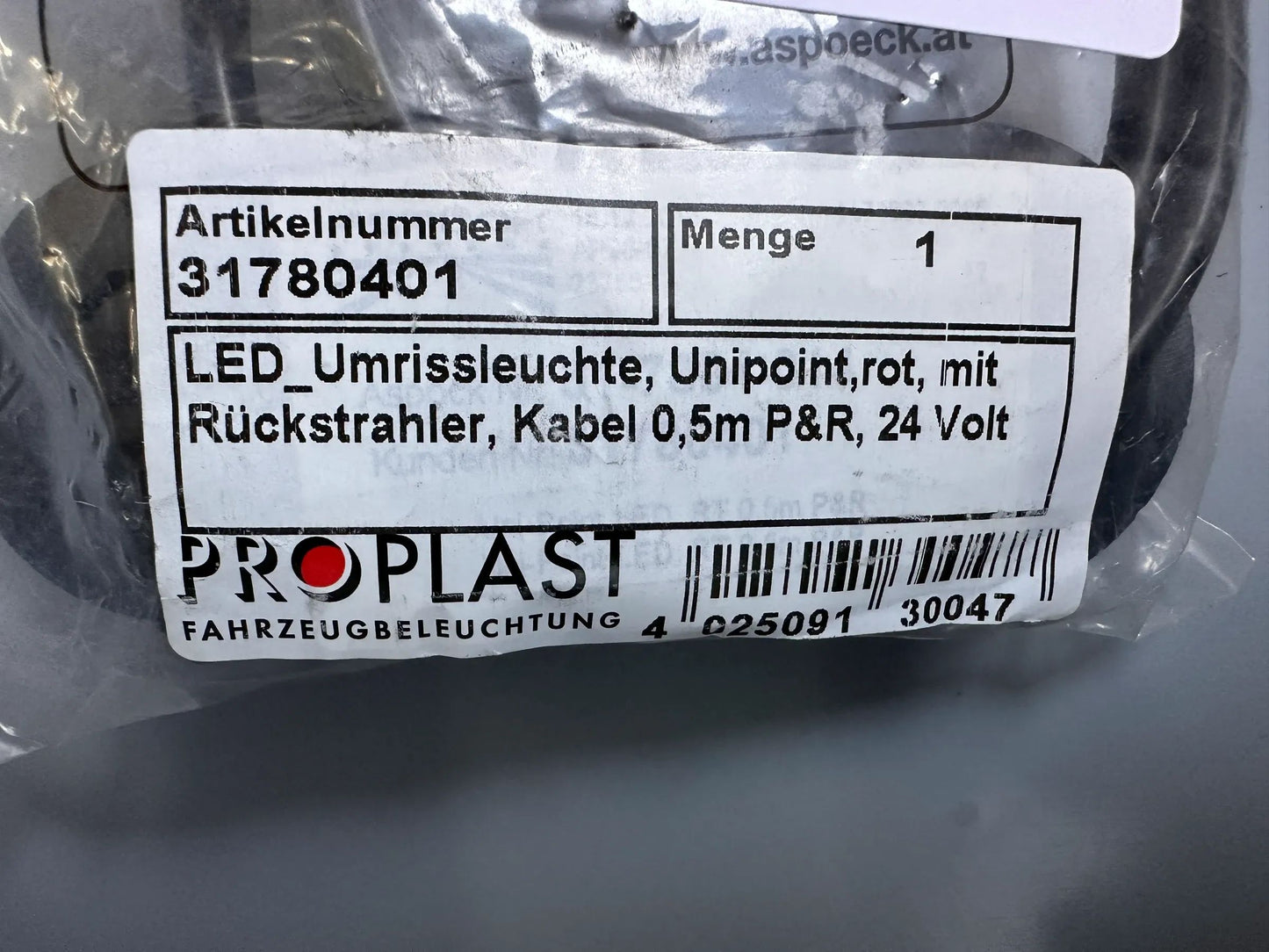Original PROPLAST Fahrzeugbeleuchtung GmbH Schlussleuchte 31780401 NEU
