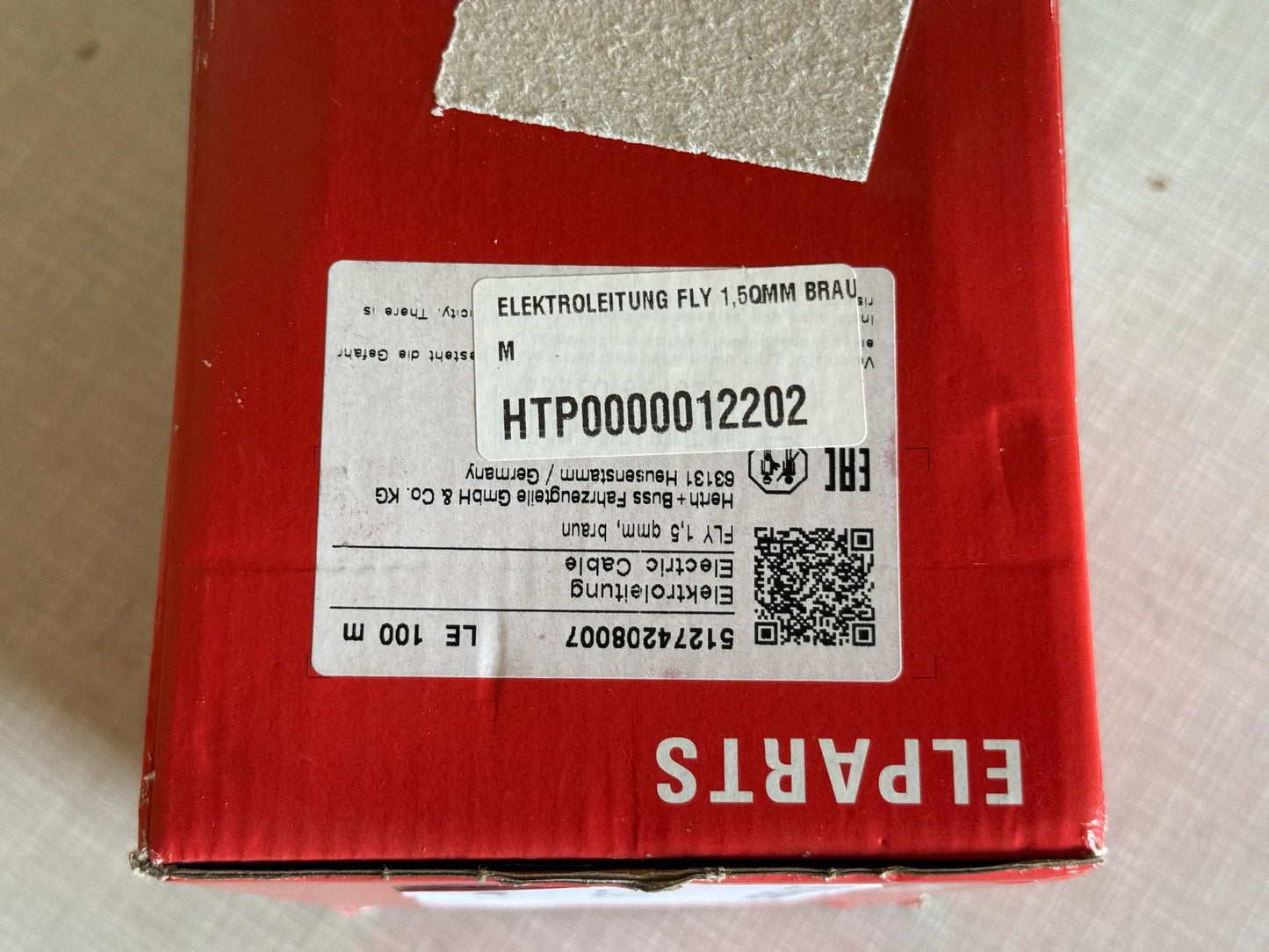 Original Herth+Buss Fahrzeugteile GmbH & Co. KG Elektrokabel 100m 51274208007