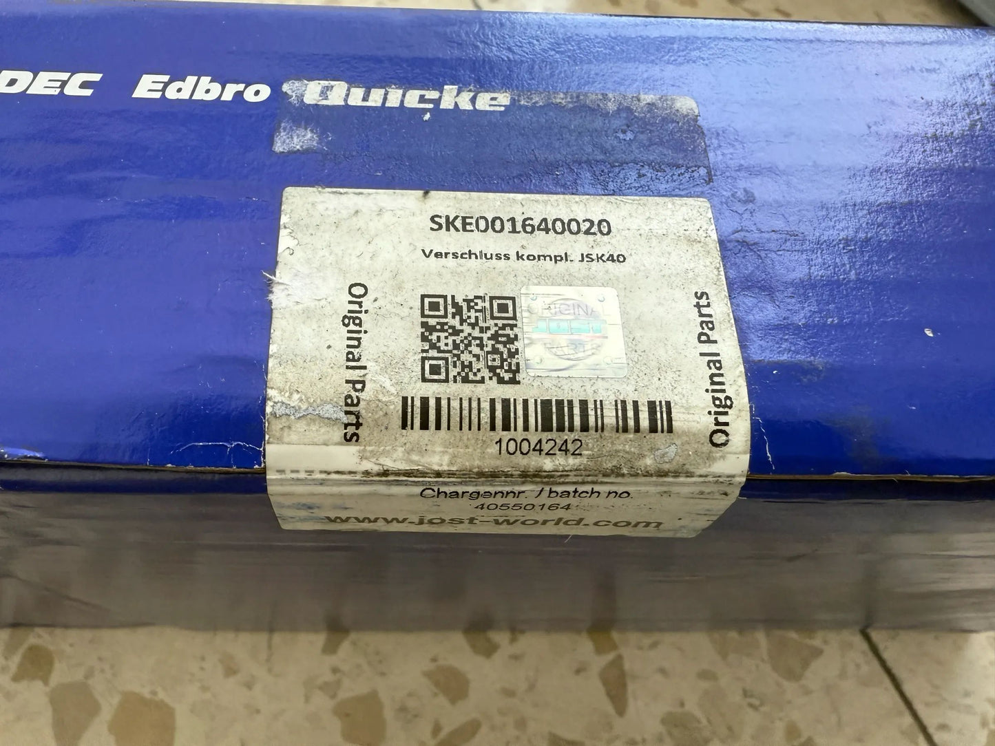 Original JOST Sattelkupplung Reperatur Satz Verschluss - SKE001640020 NEU