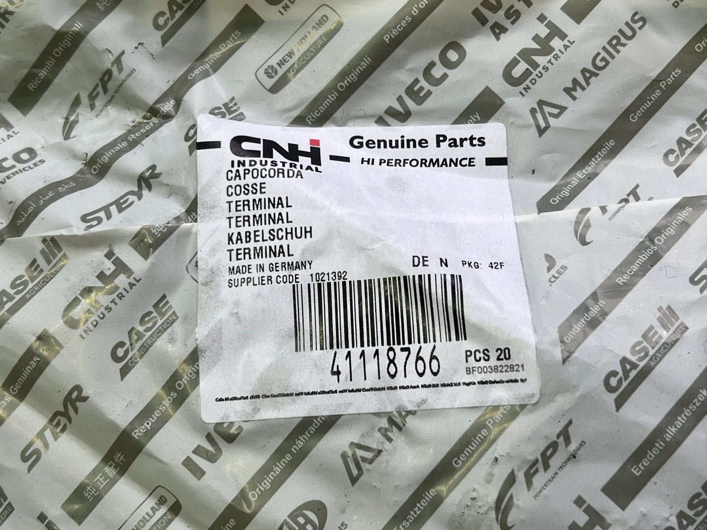 Original Iveco CNH Kabeschuh 41118766 NEU