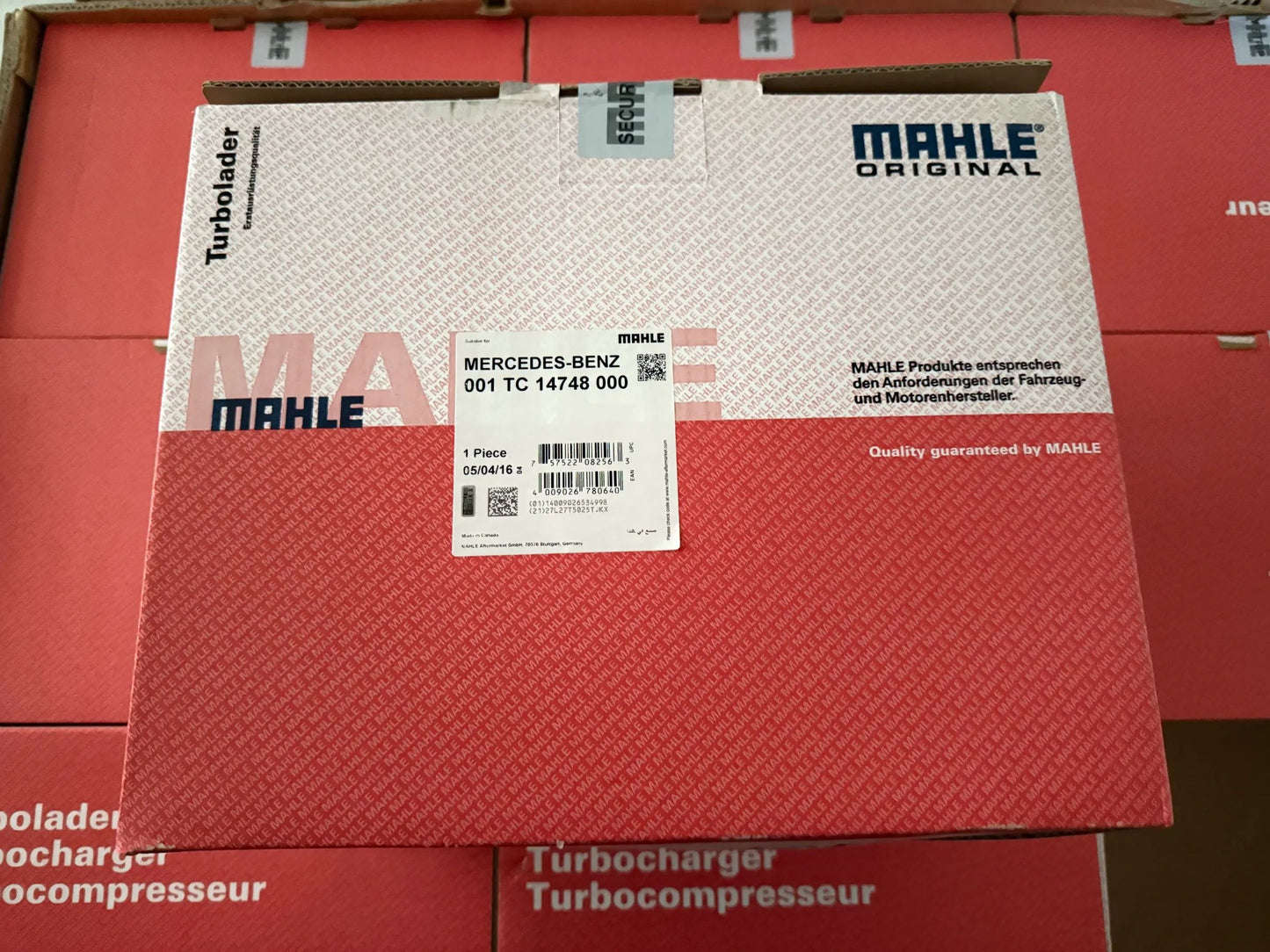 Original Mahle Mercedes Benz Turbolader 001TC14748000 NEU