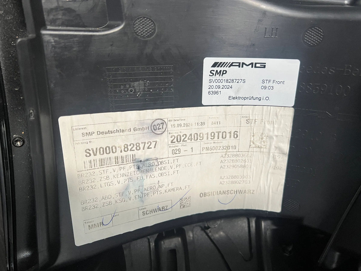 ORIGINAL Mercedes-Benz SL 63 AMG R232 W232 Frontstoßstange mit PDC NEU