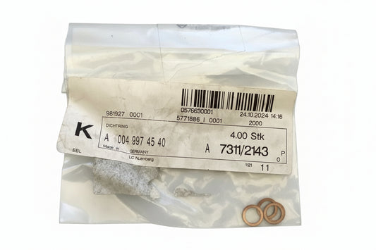 4 X Original Mercedes-Benz Dichtring A0049974540 NEU