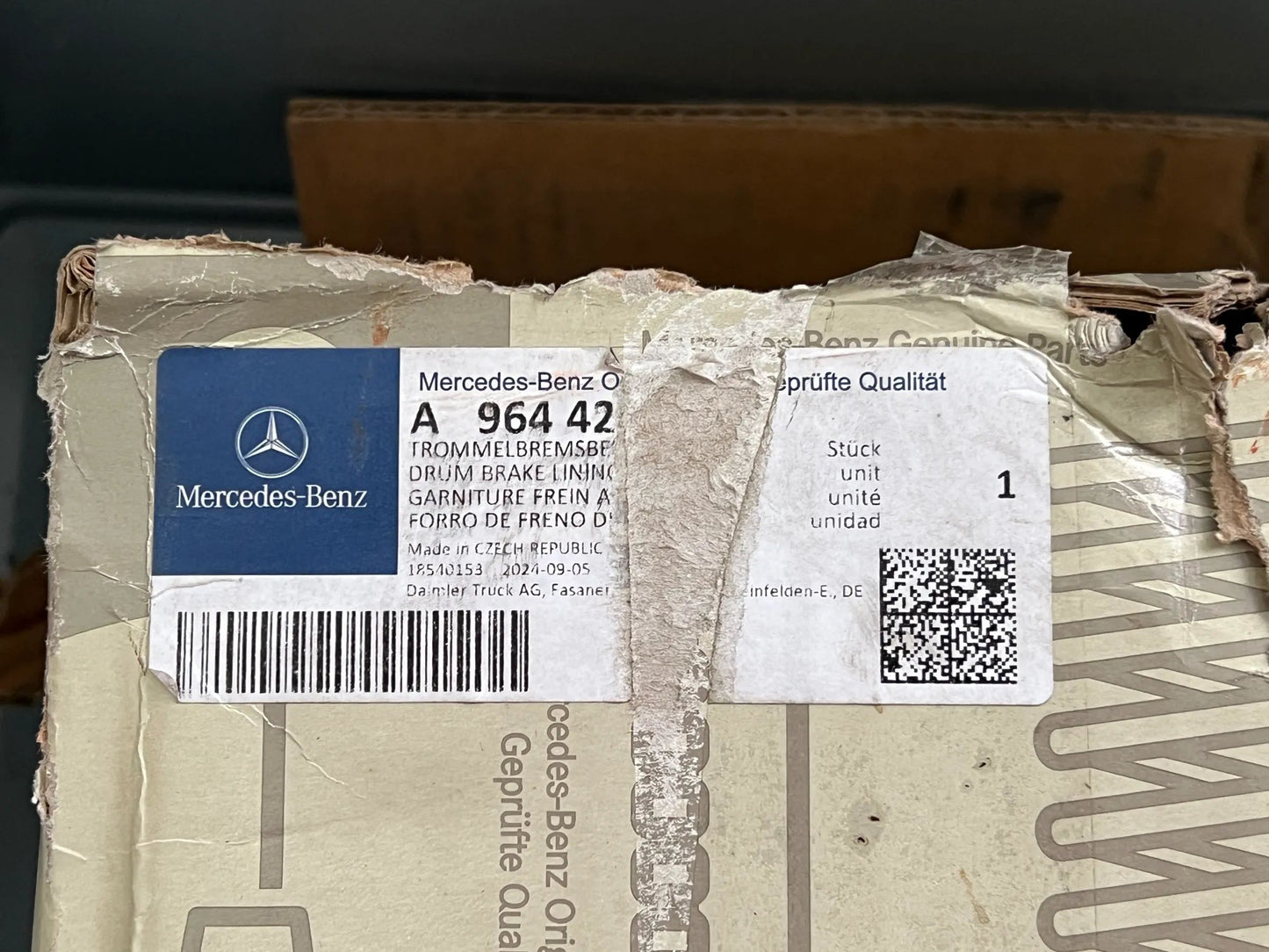 7 X Original Mercedes-Benz Trommelbremsbeläge A9644230030 NEU