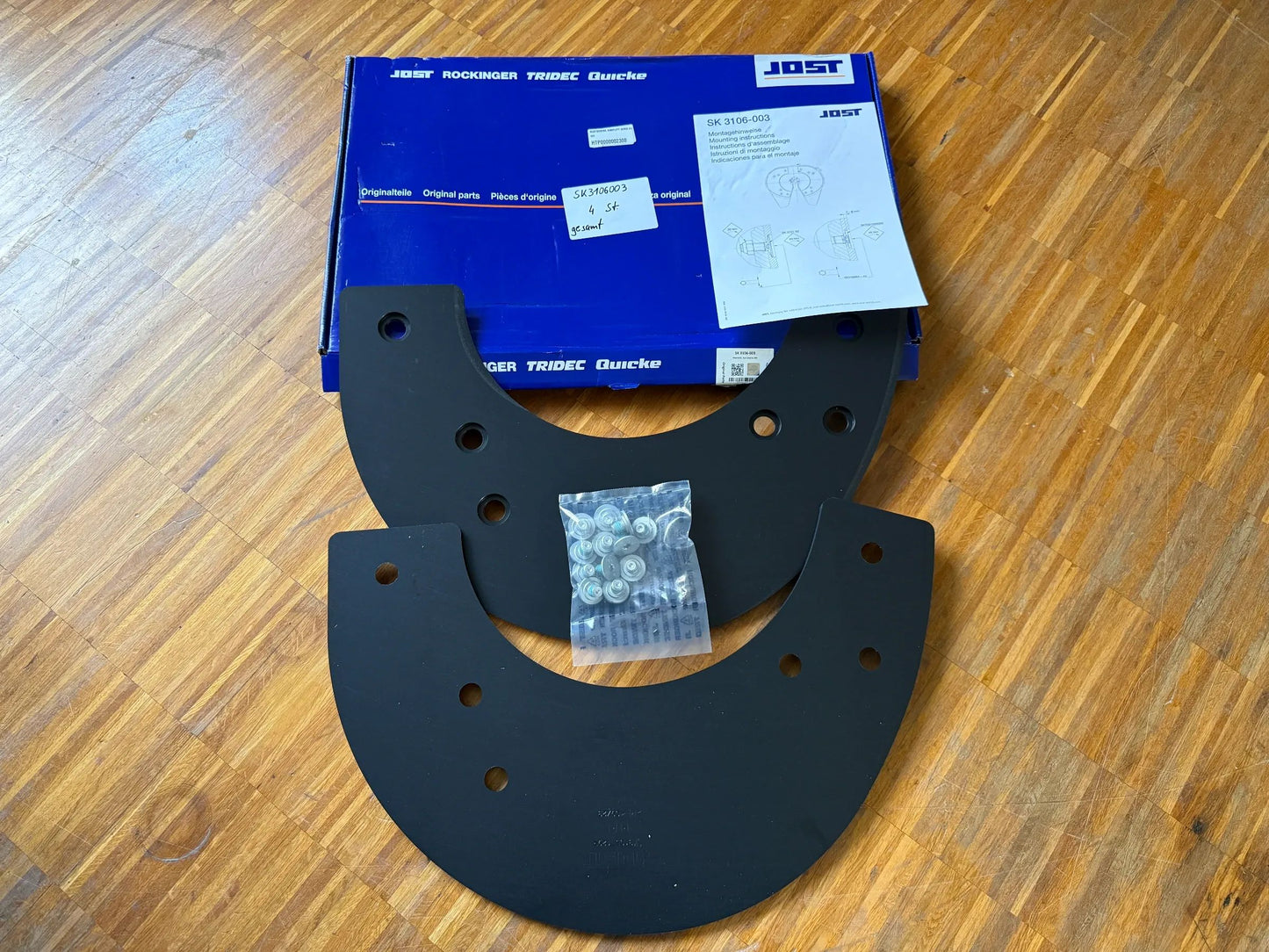 Original JOST Reparatursatz GLEITSCHEIBE, KOMPLETT (SERIE 29)-  SK212169 NEU