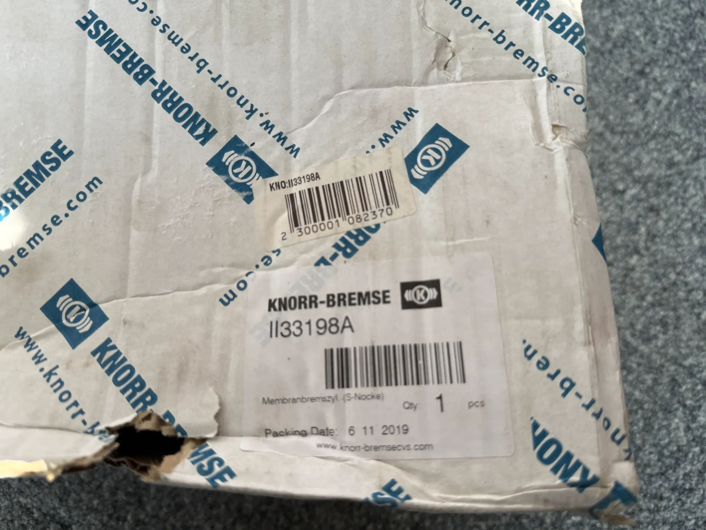 Original KNORR-BREMSE Membranbremszyl. (S-Nocke) II33198A NEU