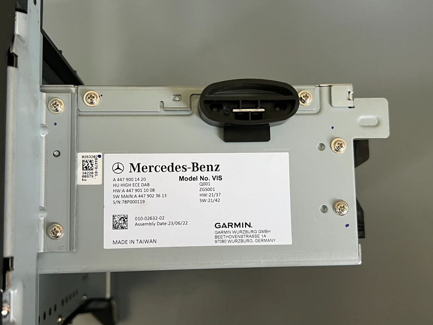 Mercedes-Benz W447 Vito Monitor Navigationssystem Steuergerät A4479009822 NEU
