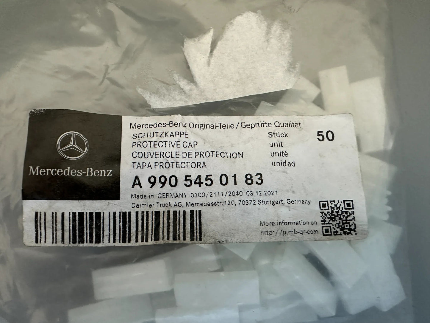 50X Original Mercedes Benz Schutzkappe A9905450183 NEU
