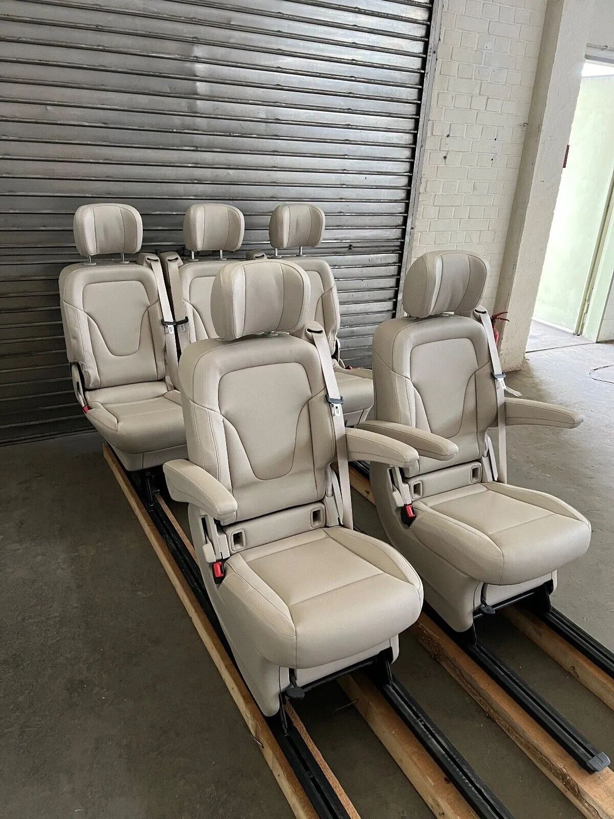 ORIGINAL Mercedes Benz W447/W448 V-Klasse/Vito 5-Sitze (2+3) Kunstleder BeigeNEU