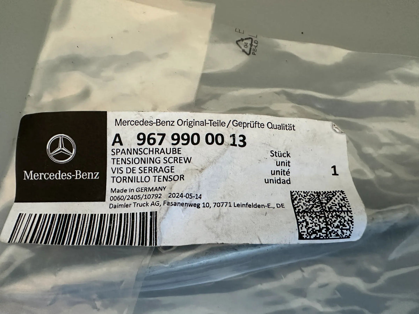 Original Mercedes-Benz Spannschraube A9679900013 NEU