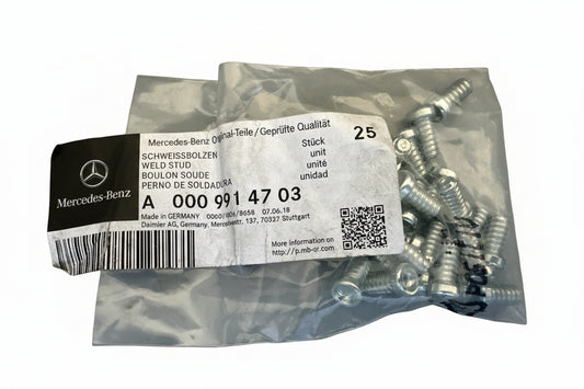 25 X Original Mercedes Benz Schweissbolzen A0009914703 NEU