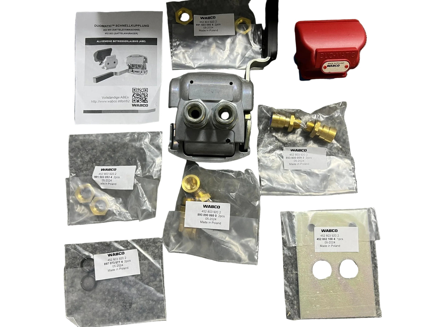 Original WABCO Reparatursatz (Repair Kit) Druckluftleitung 4528039202 NEU