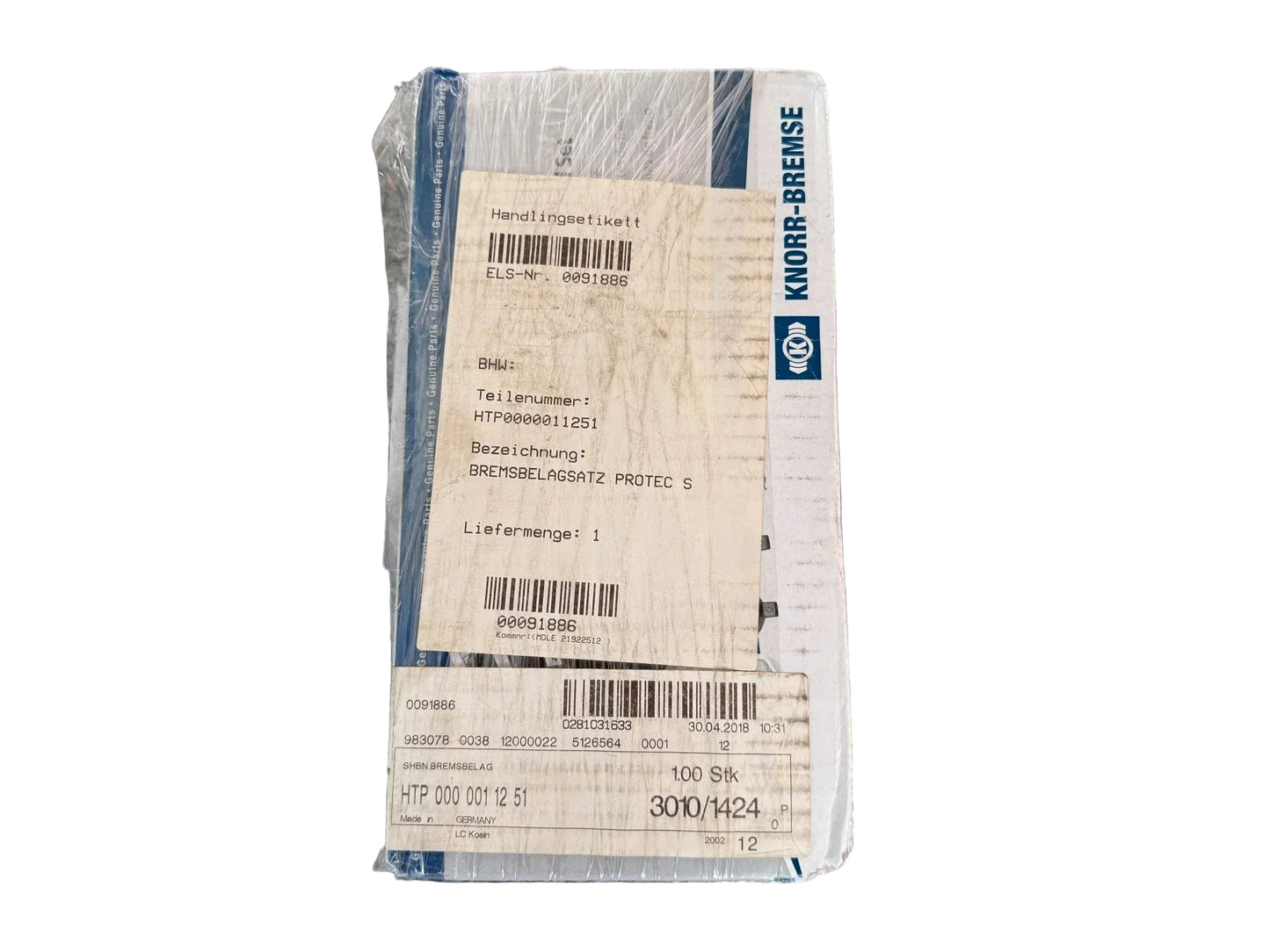 Original KNORR-BREMSE Bremsbelagsatz K046772K50 NEU