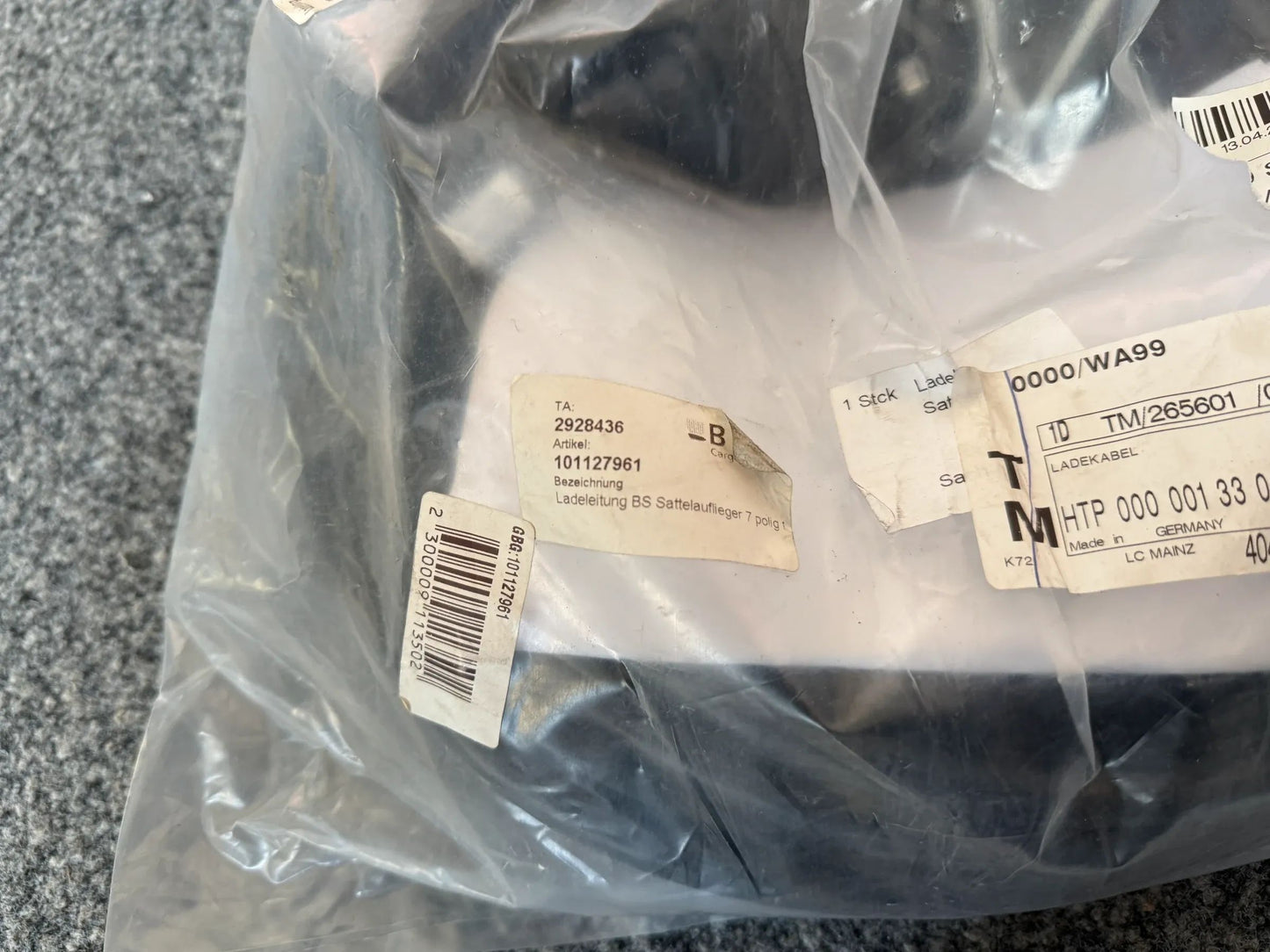 Original BÄR Cargolift Ladeleitung BS Sattelaufieger 7 polig t 101127961 NEU